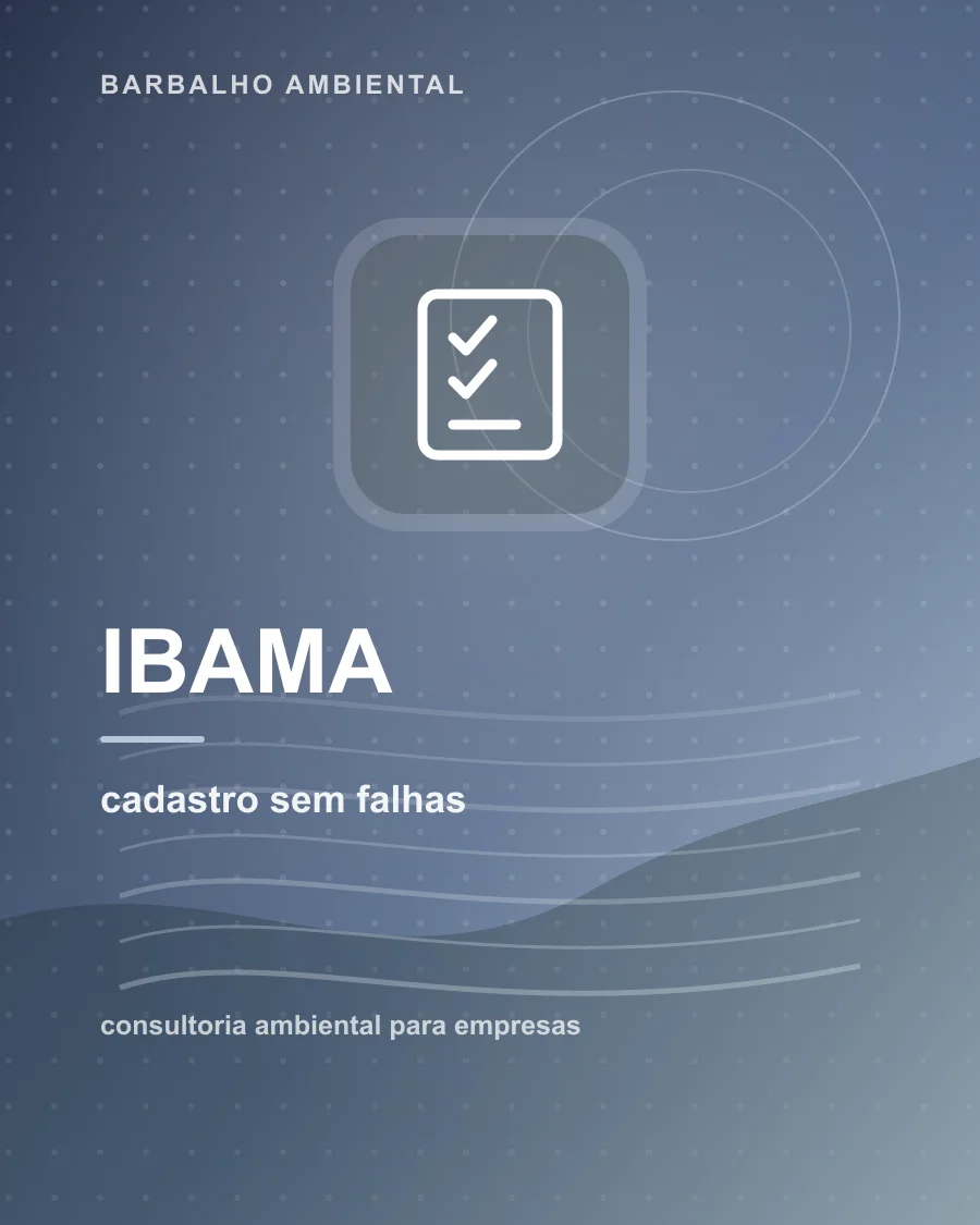 Revisão de erros no cadastro ambiental do IBAMA